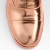 Maison Martin Margiela Laceup Metallic Leather Oxfords in Gold (copper) - Lyst