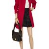 Marni Ribbed Wool Coat in Red - Lyst