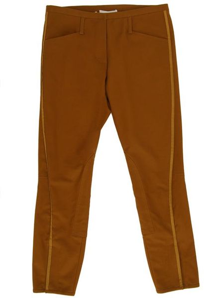 3.1 Phillip Lim Stretch Cotton Jodhpurs in Brown (rust) - Lyst