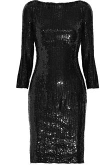 Balmain Sequin-embellished Silk Dress - Lyst