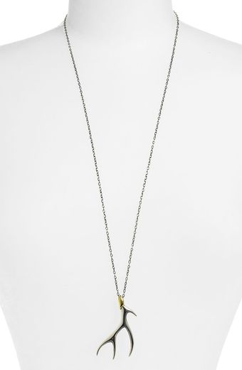 Elizabeth And James Antler Large Pendant Necklace - Lyst