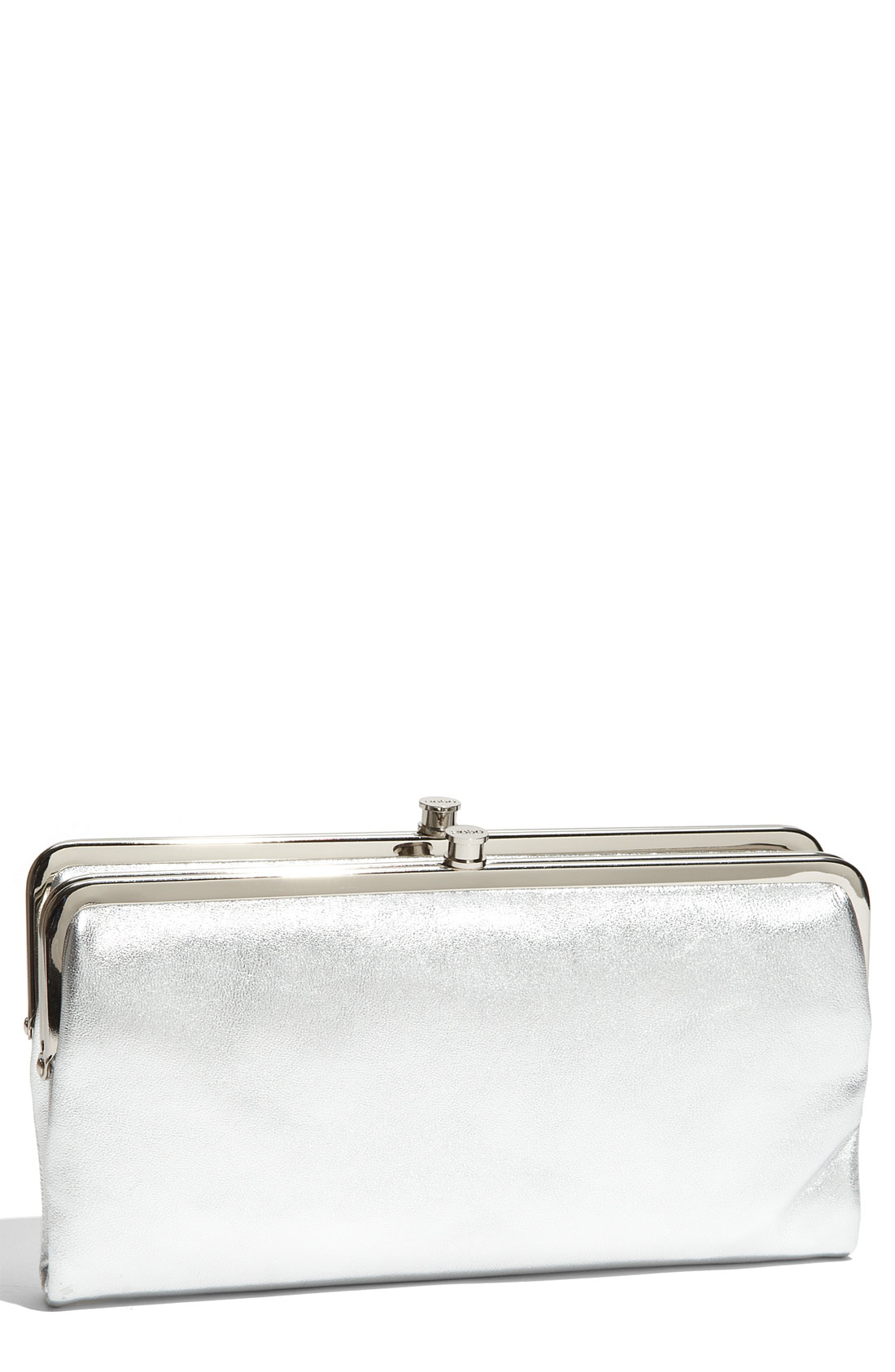 Hobo International Lauren Double Frame Wallet in Silver (argento) Lyst