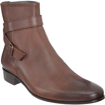Lanvin Plain Toe Buckle Boot - Lyst