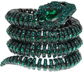 Roberto Cavalli Double Snake Bracelet - Lyst