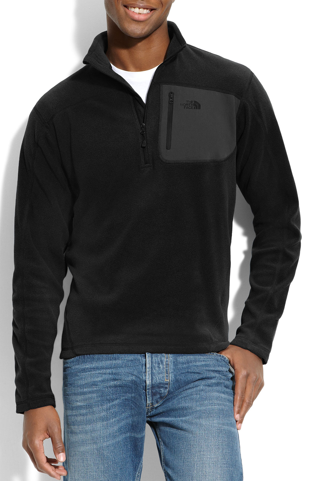 The North Face Tka 100 Classic Trinity Alps Quarter-zip Pullover Fleece in Black for Men | Lyst