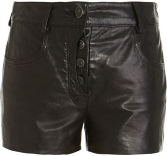 Alexander Wang Leather Shorts - Lyst