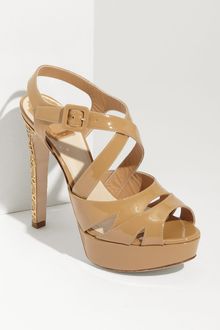Dior Metal Cannage Heel Platform Sandal - Lyst