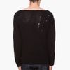 Mcq By Alexander Mcqueen Distressed Laddered Sweater in Black for Men - Lyst