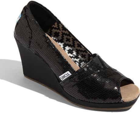toms black heels