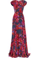 Erdem Lucietta Floral-print Silk Crepe De Chine Gown