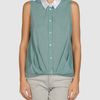 Boy By Band Of Outsiders Sleeveless Shirt in Green - Lyst