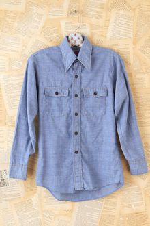 Free People Vintage Chambray Denim Shirt - Lyst
