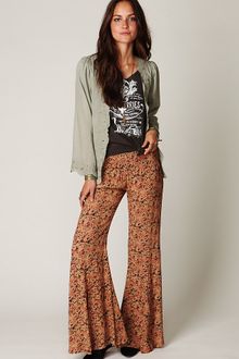 Free People Fp One Floral Fields Wideleg Pant - Lyst