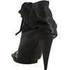 Balenciaga Black Pebbled Leather Open Toe Ankle Boots in Black - Lyst