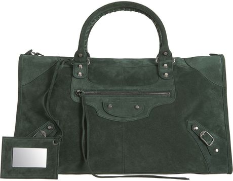 Balenciaga Baby Daim Classic Work in Green (vert) - Lyst