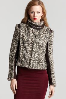 BCBGMAXAZRIA Austen Faux Fur Jacket - Lyst