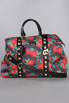 betsey johnson black weekender bag