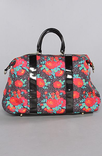 betsey johnson black weekender bag