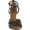 Bottega Veneta Black Leather Vachette Strappy Sandals in Black - Lyst