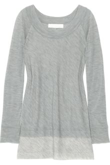 Donna Karan New York Wool-blend Stretch-jersey Top - Lyst