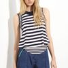 Elizabeth And James Nima Striped Tank in Blue (navy/ ivory) - Lyst