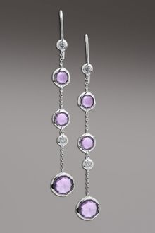 Ippolita Diamond & Amethyst Station-drop Earrings - Lyst
