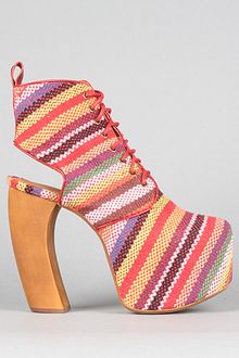 Jeffrey Campbell The Lana Shoe in Red Multi Stripe - Lyst