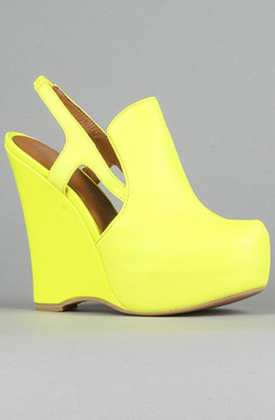 Jeffrey Campbell The Darian Shoe in Neon Yellow in Yellow - Lyst