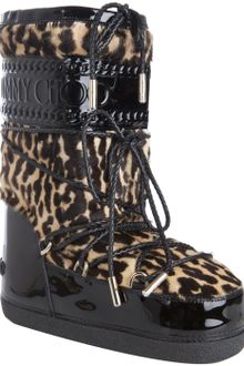 Jimmy Choo Leopard Calf Hair and Leather Grove Moon Boots - Lyst