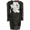 Lanvin Peplum Dress in Gray (floral) - Lyst