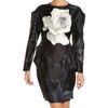 Lanvin Peplum Dress in Gray (floral) - Lyst