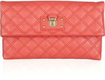 Marc Jacobs Eugenie Quilted Leather Clutch - Lyst