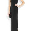 Marchesa Embellished Silkcrepe Column Gown in Black - Lyst