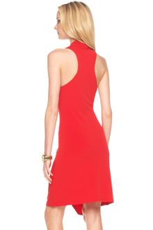 Michael Kors Halter Drape-front Dress - Lyst