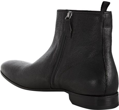 prada leather ankle boot