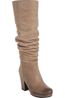 Prada Sport Light Brown Leather Slouched Lug Boots - Lyst