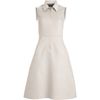 Rochas Zip Front Dress in White (beige) - Lyst