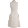 Rochas Zip Front Dress in White (beige) - Lyst