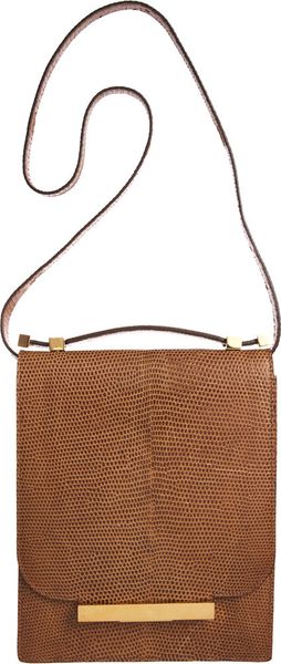 The Row Lizard Classic Flap Bag - Lyst