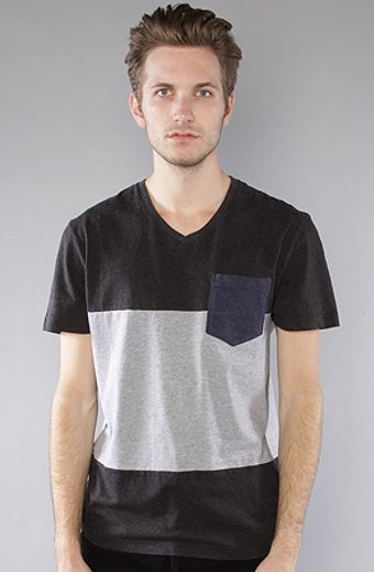 The Scifen Company The Pathway V-neck Tee in Charcoal & Heather - Lyst