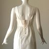 Tibi Paper Denim Tank Dress in White - Lyst