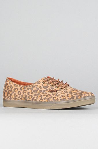 Vans The Authentic Lo Pro Sneaker in Brown Leopard Suede - Lyst