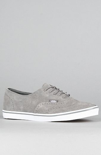 Vans The Authentic Lo Pro Oxford Sneaker in Gargoyle Gray Suede - Lyst