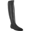Alberto Fermani Black Leather Flat Tall Boots in Black - Lyst
