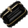 Alexander Mcqueen Punk Embellished Leather Box Clutch in Black - Lyst