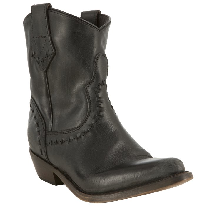 mens black distressed cowboy boots