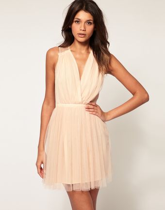 ASOS Collection Asos Party Dress in Mesh - Lyst