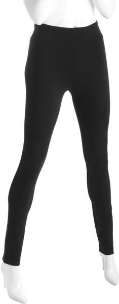 Bcbgmaxazria Black Stretch Ponte Leggings in Black - Lyst