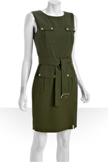 Calvin Klein Basil Stretch Four Pocket Belted Cargo Dress - Lyst