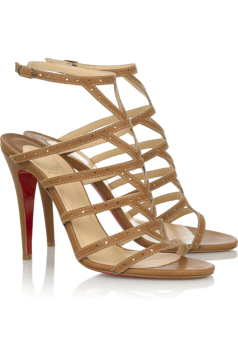 louboutin brown sandals